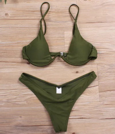 Bikini sexy multi color optional swimsuit Green - Shop at LoveMi