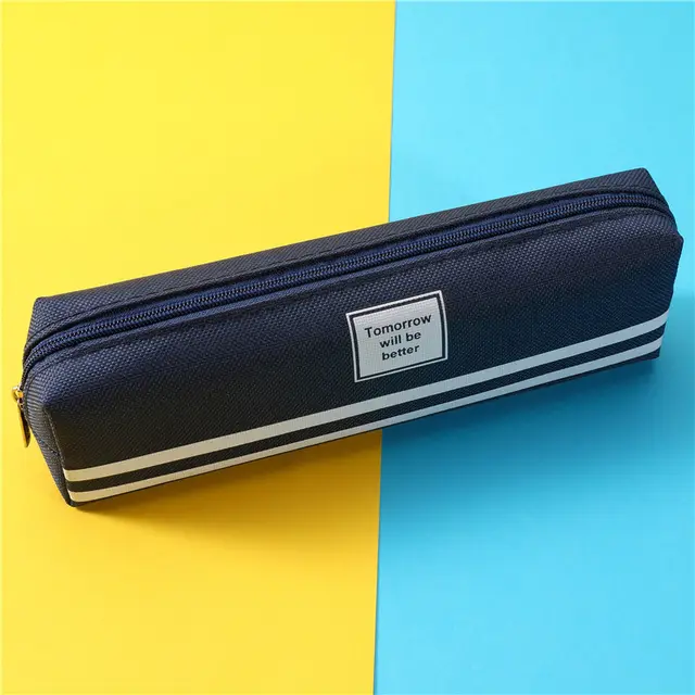 Canvas pencil bag S Blue - Shop at LoveMi