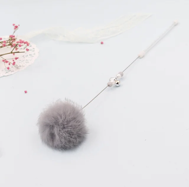 Small hair ball funny cat stick Grey - Shop at LoveMi