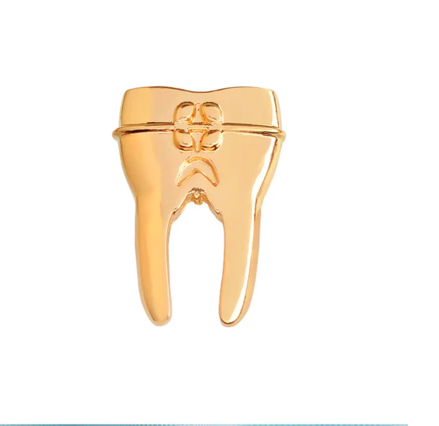 Europe and the United States cross border new medical equipment brooch creative laryngoscope alloy micro chapter clothing bag accessories Dental ... Dental Gold - Shop at LoveMi