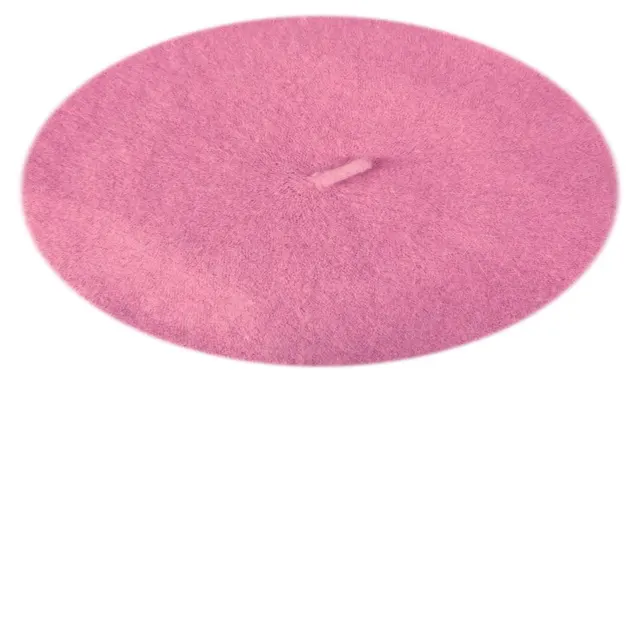 Woolen Woolen Autumn And Winter Ladies Hat Pink - Shop at LoveMi