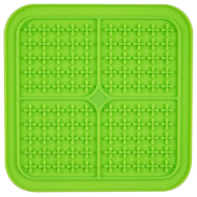 Pet sucker licking pad and slow feeding pad Cross Green - Shop at LoveMi