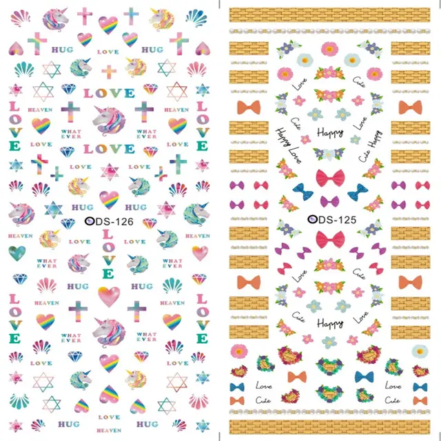 Watermark sticker decal nail sticker Ds125 - Shop at LoveMi