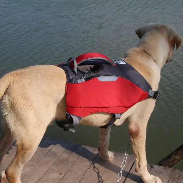 Pet backpack life jackets Red - Shop at LoveMi