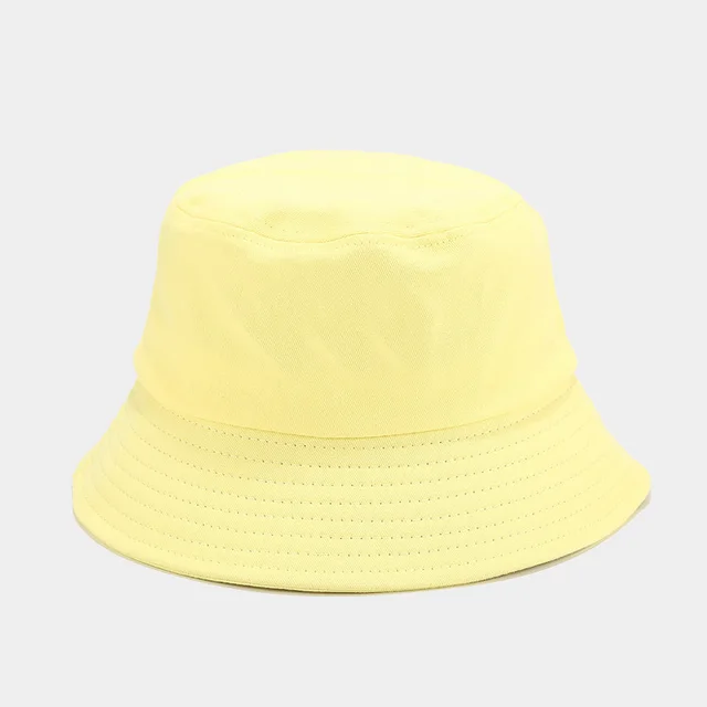 Macaron Satin Board Fisherman Hat Yellow - Shop at LoveMi