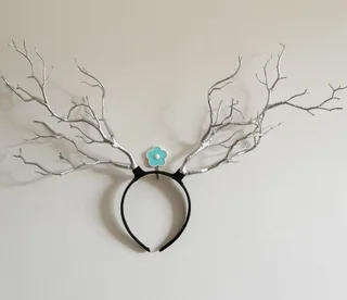 Forest Party Antler Headdress - Silver