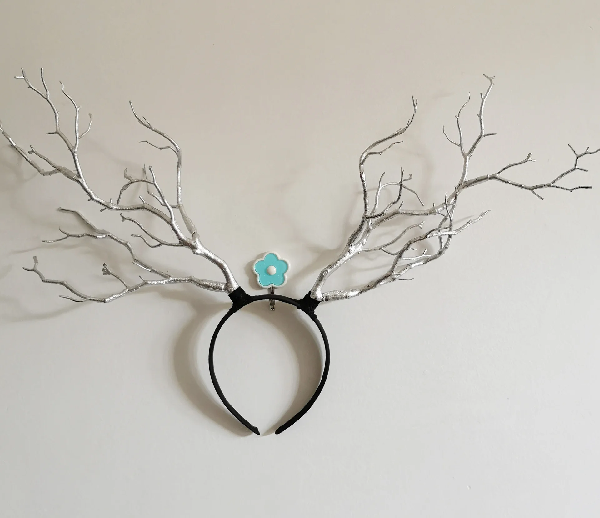 Forest Party Antler Headdress - Silver