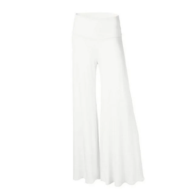 New Solid Color Wide leg Skinny Yoga Pants White - Shop at LoveMi