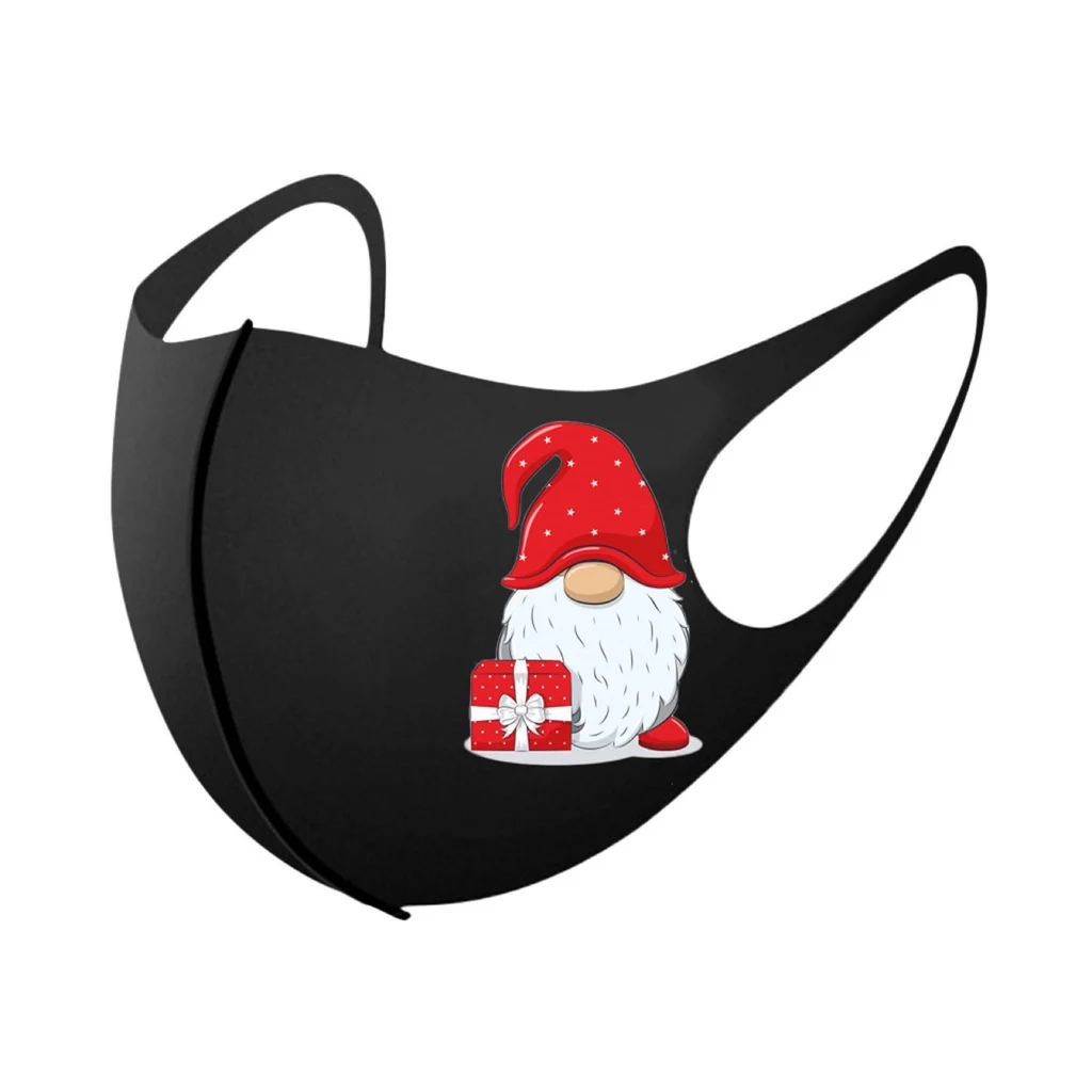 Christmas print autumn and winter ice silk mask - 11 Style