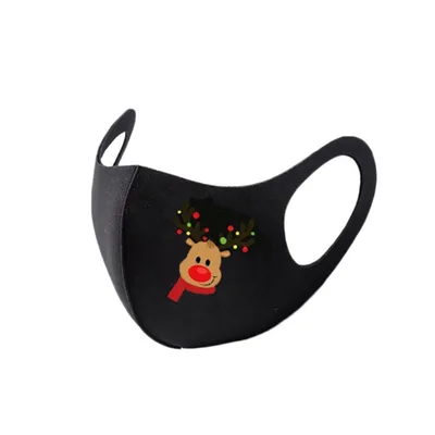 Christmas print autumn and winter ice silk mask 3 Style - Shop at LoveMi