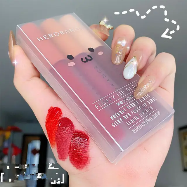 Fashion matte matte velvet gift box set Red - Shop at LoveMi