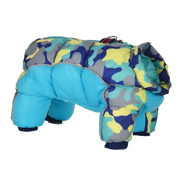 Winter Pet Dog Clothes Super Warm Jacket Thicker Cotton Coat Waterproof Small Dogs Pets Clothing For Puppy Sky Blue Camouflage - Shop at LoveMi