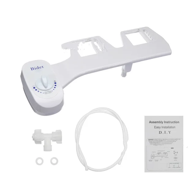 Non Electric Toilet Seat Water Sprinkler Bathroom Mechanical Bidet Fresh Water Nozzle Single Sprinkler White - Shop at LoveMi
