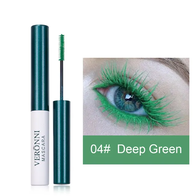 Makeup Color Mascara Grafting Styling Non smudge Very Fine Brush Head Christmas Green - Shop at LoveMi