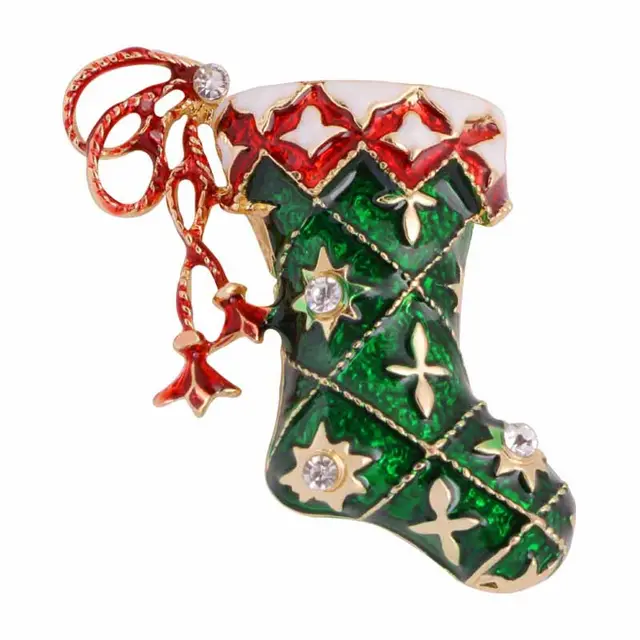 Christmas sock brooch Sock - Shop at LoveMi