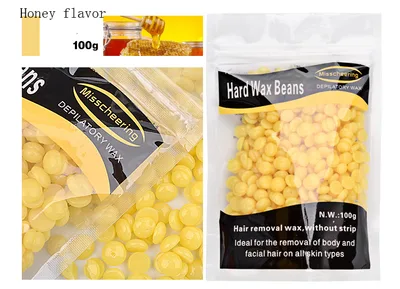 Hair Removing Hard Wax Beans 100g Honey Flavor - Shop at LoveMi