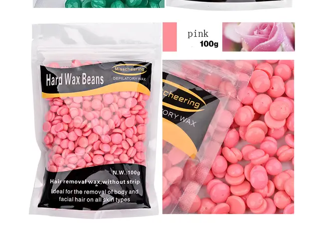 Hair Removing Hard Wax Beans 100g Pink 300G - Shop at LoveMi
