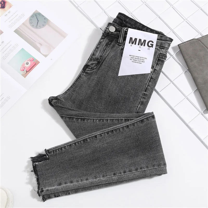 Light-colored skinny jeans - Grey