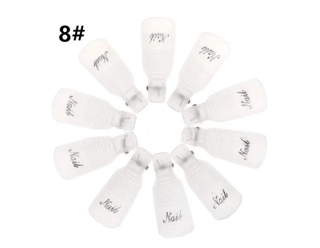 Gel Nail Polish Remover Clips White - Shop at LoveMi