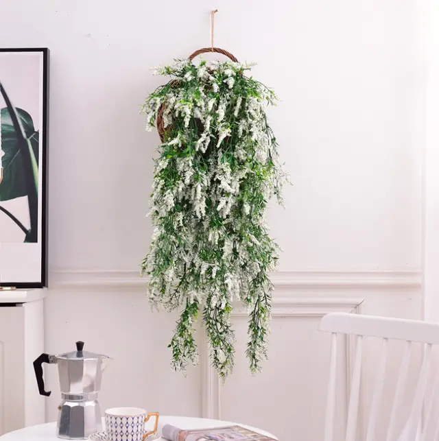 artificial flower, decoration. hanging flower, family decoration garden wedding White - Shop at LoveMi