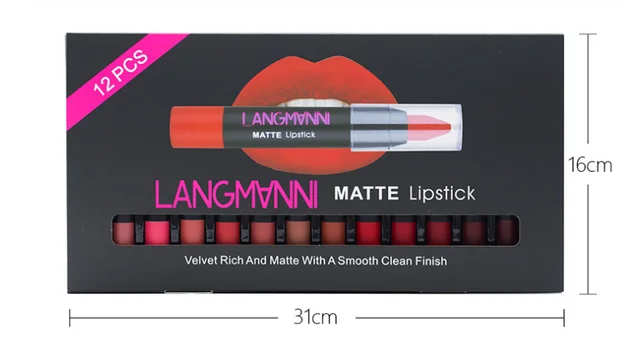 Non Stick Cup Matte Lipstick And Lip Gloss Set - Shop at LoveMi