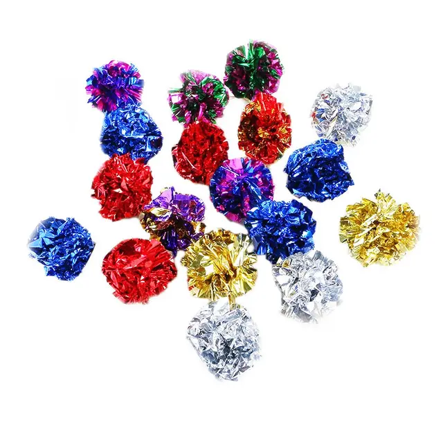 Cat toy ring paper ball color paper ball toy ball Random - Shop at LoveMi