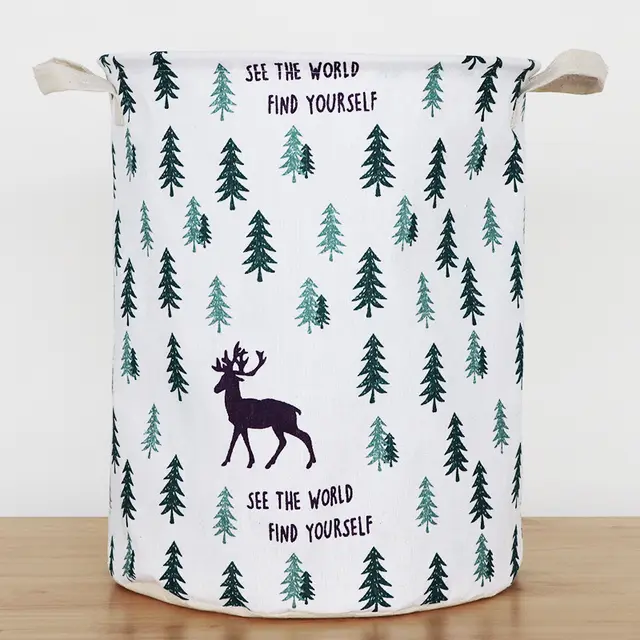 Household cloth dirty clothes basket Pine Snow Fawn - Shop at LoveMi