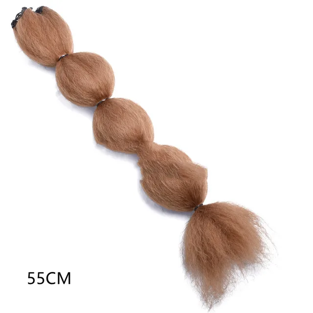 Lantern Bubble Wig Ponytail Female Long Ponytail Light Brown - Shop at LoveMi