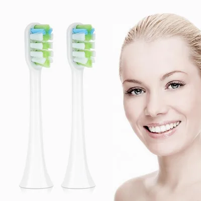 Electric toothbrush head White 2Pcs - Shop at LoveMi