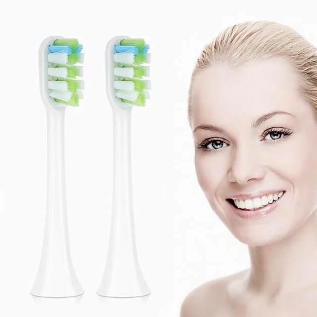 Electric toothbrush head White 2Pcs - Shop at LoveMi