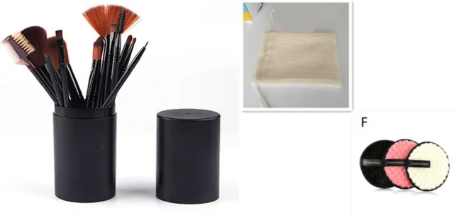 Makeup Brush Set Blush Eyeshadow Eyelash Highlighter Makeup Brush Black Set - Shop at LoveMi