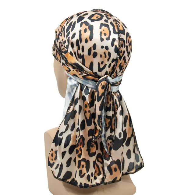 Velvet Leopard Long Tail Pirate Hat Orange - Shop at LoveMi