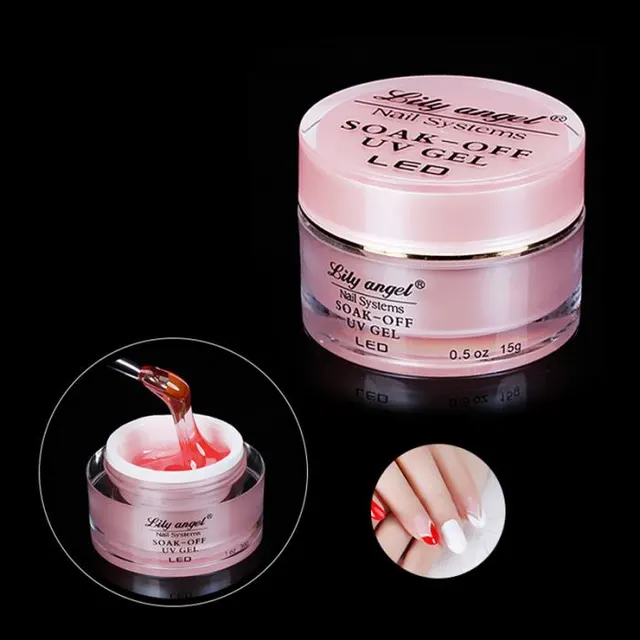 Transparent color extension gel quick and long lasting nail polish gel Pink - Shop at LoveMi