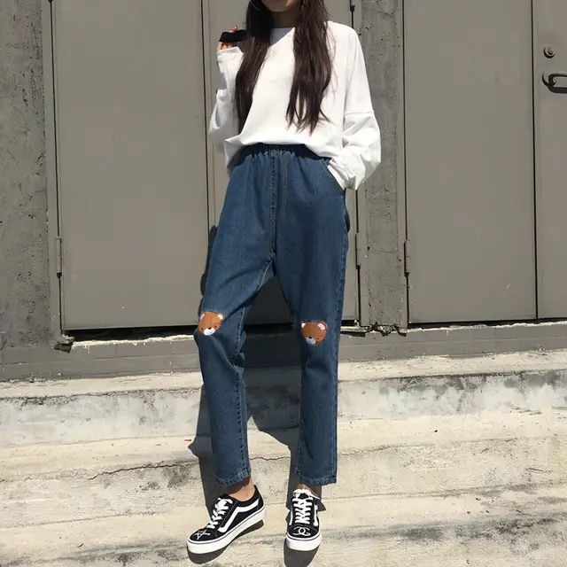 Embroidered loose harem pants - Shop at LoveMi