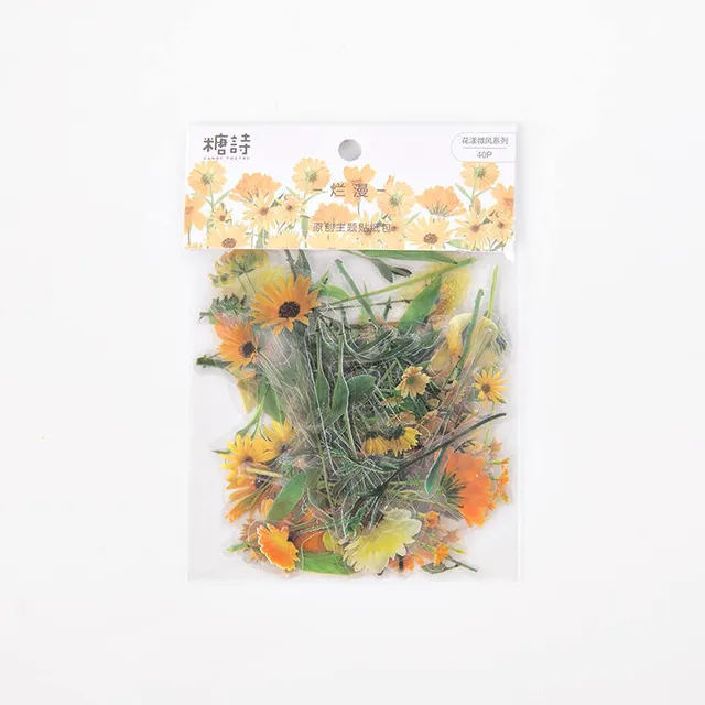 Flower Breeze PET Sticker Bag Messy - Shop at LoveMi
