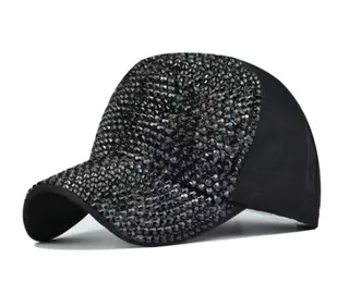 Diamond Baseball Cap Light Board Cap - Black