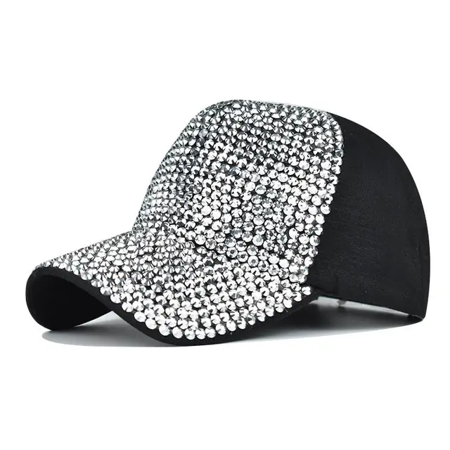 Diamond Baseball Cap Light Board Cap Silver - Shop at LoveMi