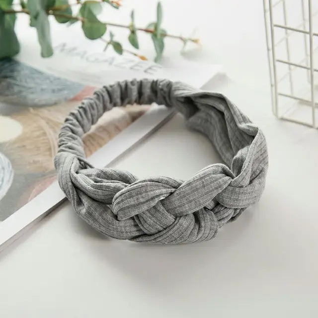 Knitted hair band Grey - Shop at LoveMi