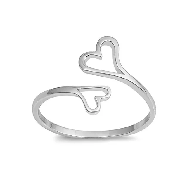 Love Hearttex lovers love Adjustable Ring Titanium Stainlessmen and women engaged in Default - Shop at LoveMi