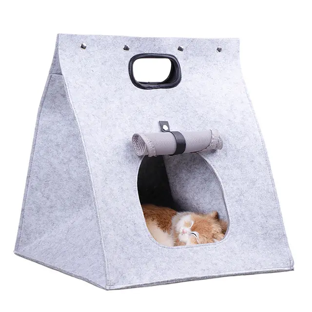 Outing felt cat litter Gray - Shop at LoveMi