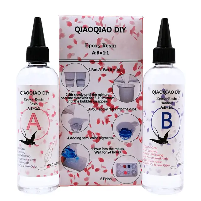 1: 1 epoxy crystal drop glue 4Oz Set - Shop at LoveMi