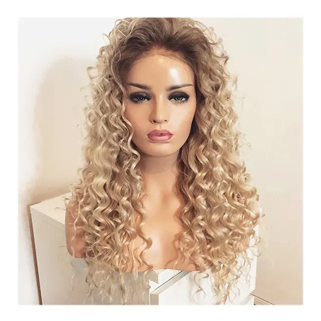 Blonde long curly wig Yellow - Shop at LoveMi