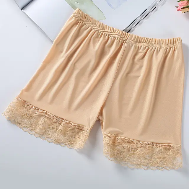 Ice silk seamless safety pants Flesh - Shop at LoveMi