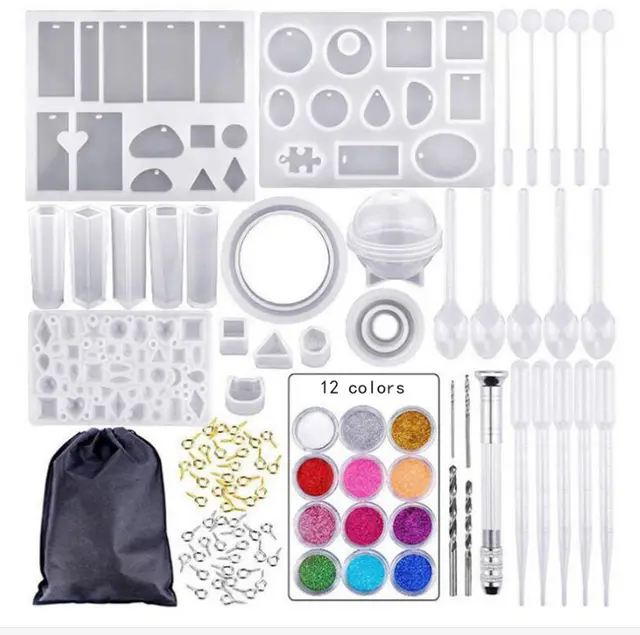 Silicone Casting Molds And DIY Crystal Epoxy Tool Set 1 Set - Shop at LoveMi
