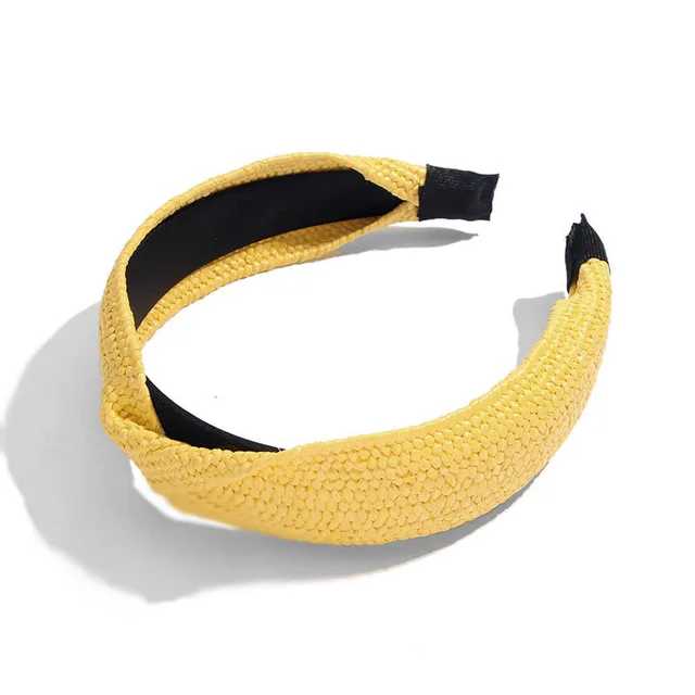 Hand woven raffia hair band 7Color - Shop at LoveMi