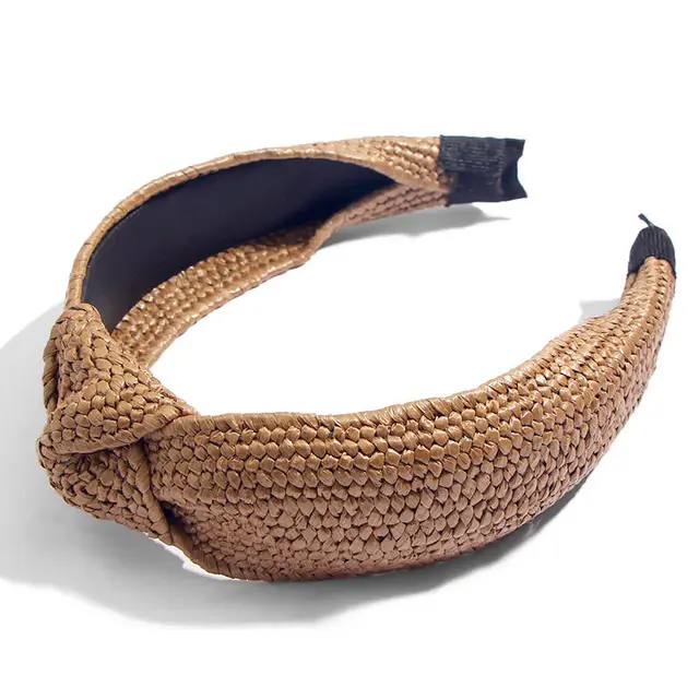 Hand woven raffia hair band 9Color - Shop at LoveMi