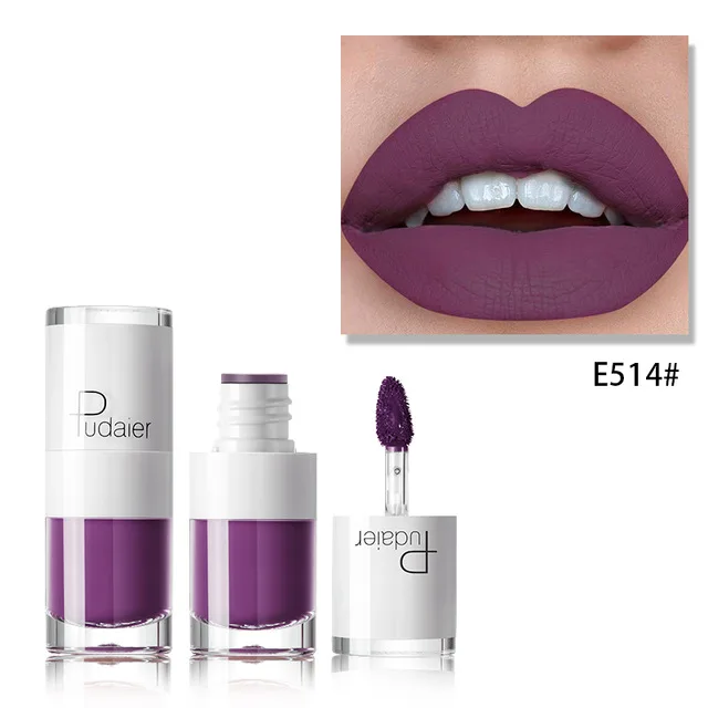 Lipstick 16 color white bottle matte lip gloss lasting moisturizing E514 - Shop at LoveMi