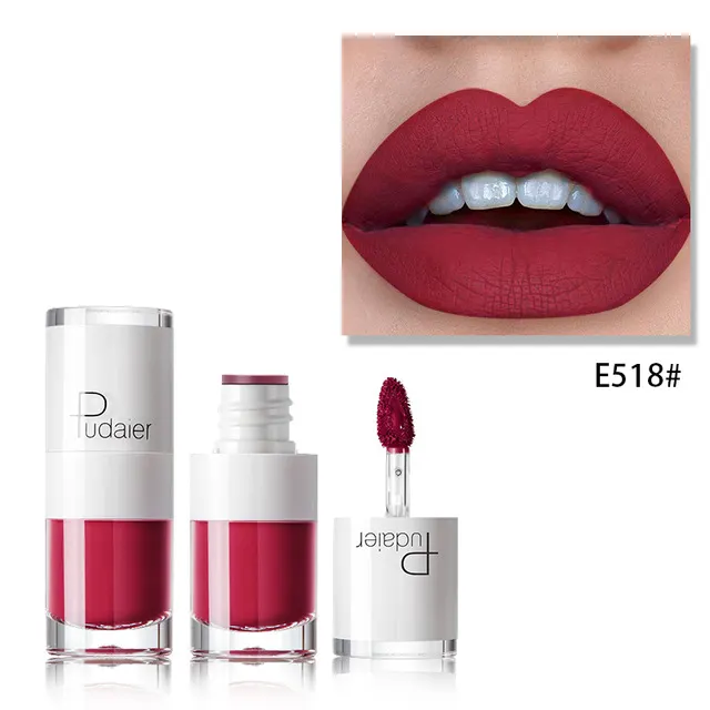 Lipstick 16 color white bottle matte lip gloss lasting moisturizing E518 - Shop at LoveMi