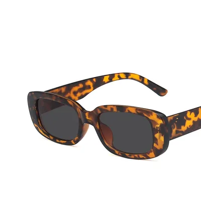 Small frame sunglasses Leopard Black Lenses - Shop at LoveMi