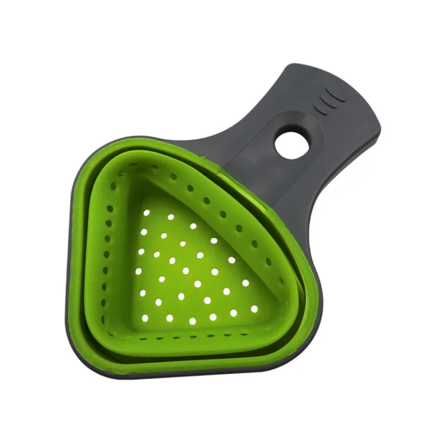 Collapsible Silicone Odourless Heat resistant Colander Green - Shop at LoveMi